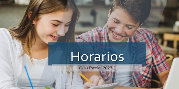 Horarios Ciclo Escolar 2027-1