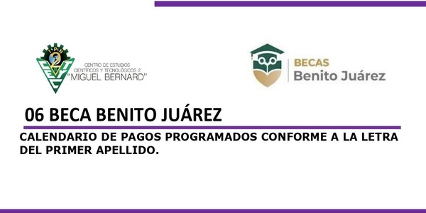 Aviso 06: Calendario de Pagos Programados