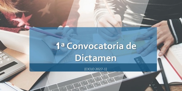 1a Convocatoria de Dictamen