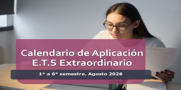 Calendario de Aplicación Examen Extraordinario